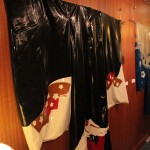 Latex Kimono, crane kimono