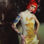 Phoenix Dress Latex dress, phoenix, winterwolf studios