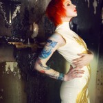 Phoenix Dress Latex dress, phoenix, winterwolf studios