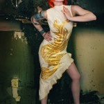 Phoenix Dress Latex dress, phoenix, winterwolf studios