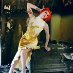 Phoenix Dress Latex dress, phoenix, winterwolf studios