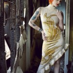 Phoenix Dress Latex dress, phoenix, winterwolf studios