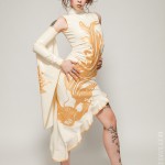 Apnea, latex, latex gown, latex china dress, latex kimono