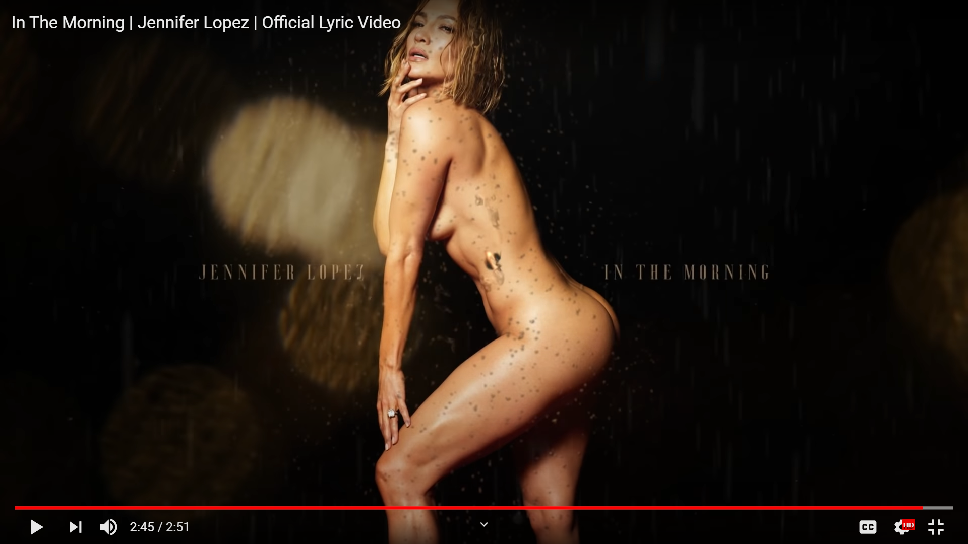 What Jennifer Lopez is not wearing on the cover of her new album "...