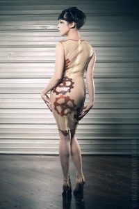 latex clothing, latex dresses, latex wedding, latex wedding dress, steampunk